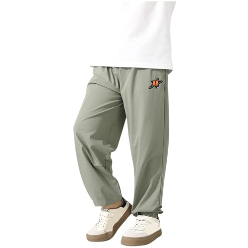 Sweatpants for Boys Casual Elastic Waist Hiking Joggers with Pockets Baggy Fashion Comfy Lounge Athletic Sweat Pants