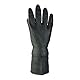 neoLab 2-4275 Naturlatex Allzweckhandschuh, Reissfester Rollrand, 320mm Lang, Größe M/7.5/Mittel, Schwarz
