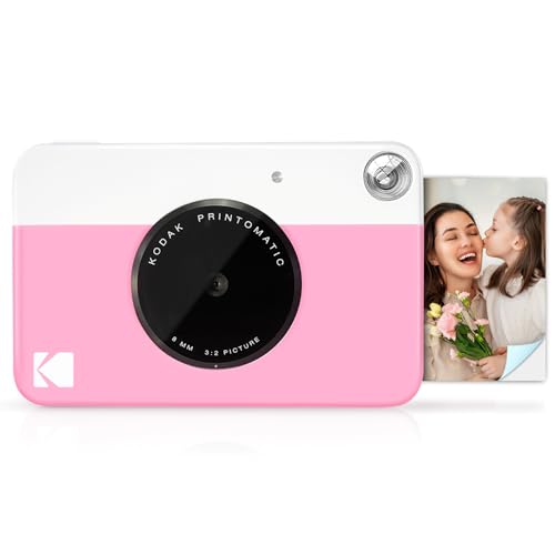 KODAK Printomatic Appareil photo numérique à impression instantanée couleur – Photos de haute qualité sur papier autocollant Zink 2 x 3