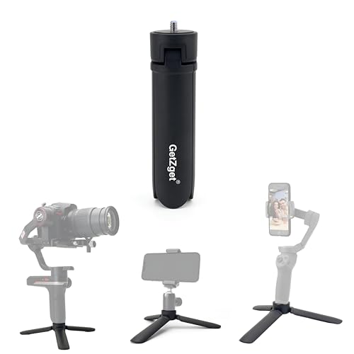 Image of GetZget Universal Tripod Table Mount Compatible with DJI Ronin 2 /3 /4, RSC, Osmo OM 4 /5 /6 /7 Mobile Gimbals & Zhiyun DSLR Gimbals - 5Kg Load Capacity, 1 /4 inch Screw Compatible Desktop Stand Accessories