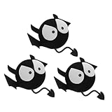 SOESFOUFU 3個車用アンテナトッパー 可愛いカートゥーン人形 車屋根装飾 電気