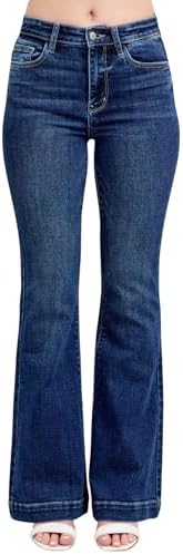 Judy Blue High Waist Dark Wash Trouser Flare