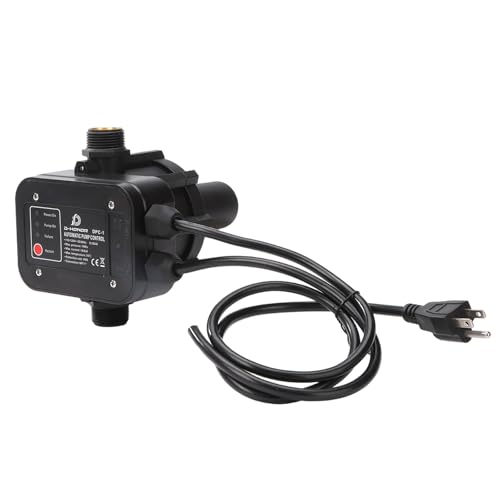 D-HONOR Water Pump Pressure Controller, 110V 50/60HZ Automatic Electronic Switch, Pressure Adjustable Range 1.5-2.5bar, Ideal for Various Water Pump Types