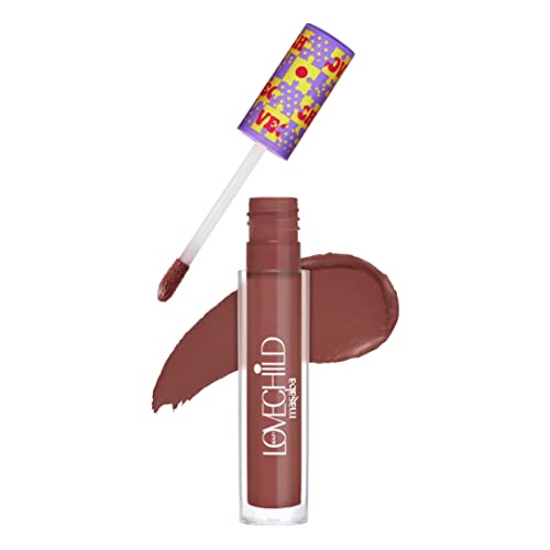 LoveChild Masaba Game On! - It Fits - Matte Liquid Lipstick, Plum-Pink Velvet Smooth, Non-Sticky, Hydrating & Moisturising, Lipsticks For All Skin Tones, 5Ml