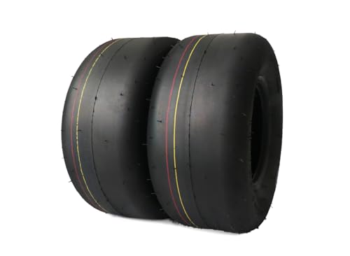 (2 Pack) MAXROLLORS 13x5.00-6 Lawn Mower Tires Tubeless, Replacement 13x5-6 Zero Turn Riding Mower Tire Smooth,4 Ply