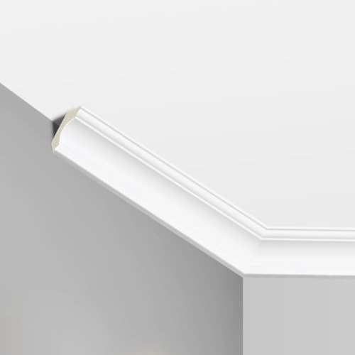 Ceiling Crown Molding Trim, 12 Pack High Impact Polystyrene Decorative