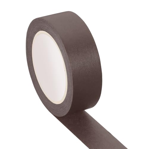 PATIKIL Colored Masking Tape 9/16 x 11 Yards Color Code Labeling Tape for DIY Craft Science Lab Organizing Brown