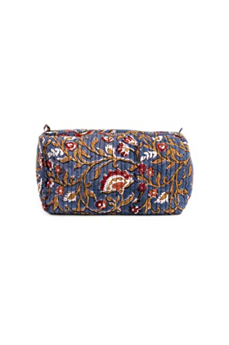 Image of Block N Style's Travel Hanging Toiletry Bag Pouch Dopp Kit for Men and Women Organizer for Cosmetics, Makeup Brushes, Jewelry, Shaving Tools and Travelling Accessories Dark Blue