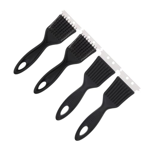 ibasenice 4pcs Wire Grill Brush Durable Cleaning Tools for Outdoor Accessories Safe Grill Rack Cleaner with Creative Design for Better Cleaning Effect