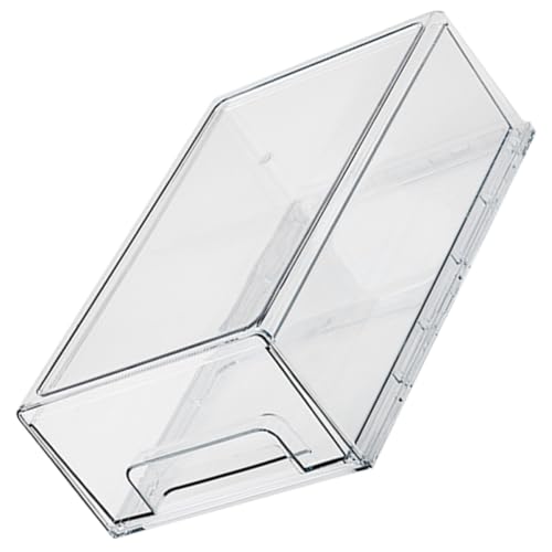 Tiroir empilable pour boîte de rangement cosmétique en PET transparent de grande capacité