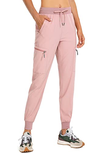 YYV Damen-Cargo-Jogginghose, leichte Wanderhose, hohe Taille, für Spaziergänge, Entspannung, Workout, mit Reißverschlusstaschen Cover