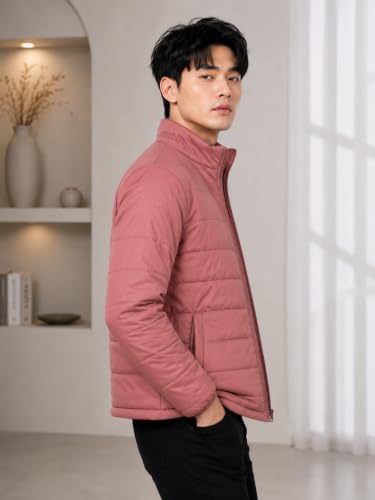 Image of TAGAS JACKET|mans Winter Puffer Jacket| Men's Solid Black Quilted Puffer Jackets | Lightweight Warm Winter Wear | Full Sleeve Front Zip Closure | Casual Outdoor Travel Jacket for Men