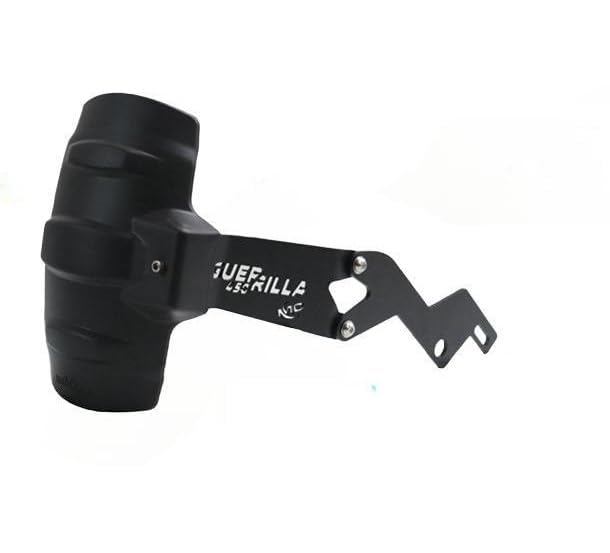 Image of Rear Tyre Hugger /Mudguard for RE Guerrilla 450 - PVC Splash Guard with 3mm Thick Metal Clamp