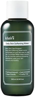 DearKlairs Daily Skin Softening Water Korean Cucumber Toner, 16.90 Fl Oz