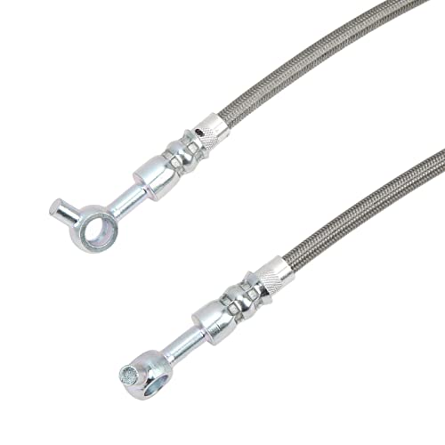 Conjunto de mangueira de freio para mangueira, resistente à abrasão, 2 peças, linha de freio hidrául