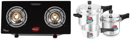 Pigeon By Stovekraft Pressure Cooker Combo With Outer Lid Gas Sto...