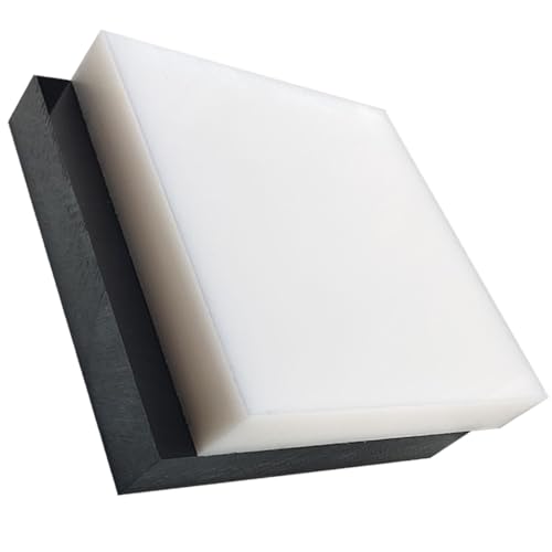 Bloque de plástico HDPE 2" grueso 4" x 6" negro miniatura 4