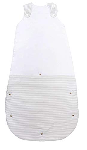 Vizaro - GIGOTEUSE EVOLUTIVE (4-36 mois) 4.5 Tog, hiver/printemps - 100% COTON - Fabriqué en UE, OekoTex - C. Lignes Grises