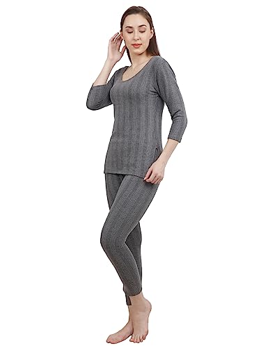 Image of Women's Slip Thermal Top and Lower Set