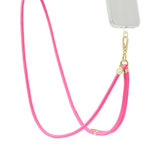 Image of PopSockets Phone Lanyard, Phone Holder, Crossbody Device Strap - Paracord Boca Pink