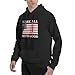 AINVLENAN We Are All Pretti Good Vintage Pullover Hoodie For Men Large Black