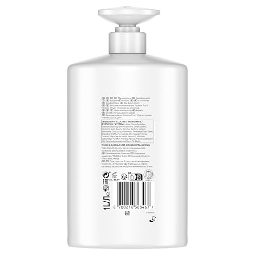 Pantene Pro-V Lift & Volume Haarverdickende Pflegespülung mit Biotin, Silikonfrei 1000ml Pumpspender. Pro-V Miracles Pflegespülung, Angereichert mit Antioxidantien. Sichtbar Dickeres & Volleres Haar