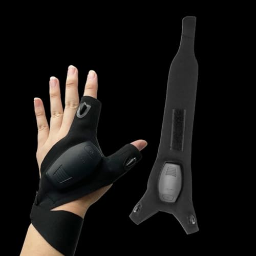 Generisch LED Angelhandschuhe, USB-Aufladbar, Wasserdicht, mit...