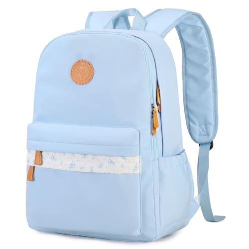 mygreen Waterproof School Backpack for Teen Girls & Boys, Lightweight 15.6 Inch Laptop Bag, Trendy 2024 Ergonomic Bookbag for High School, College, and Travel Blue