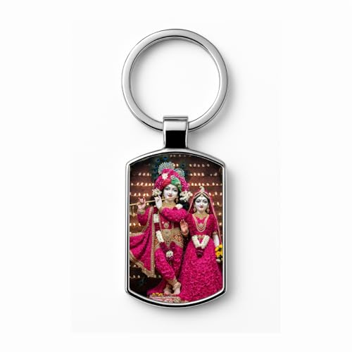 Image of Stylish Metal Keychains with Permanent Glossy Print - Inspirational Quotes & Spiritual Designs - Perfect Key chains for loved ones, Personal Use, Gifts & Return Gifts