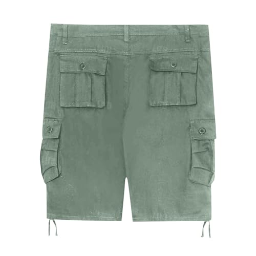 Short cargo vert pour homme coupe décontractée taille L - 2