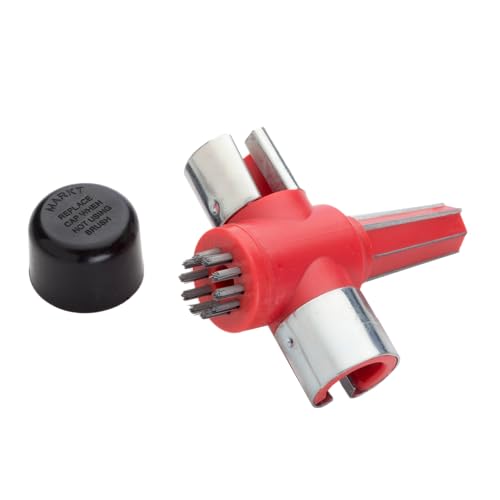 EZRED 4-Way Battery Terminal Cleaning Automotive Maintenance Tool, Clean Out Terminal Clamps, Clean...