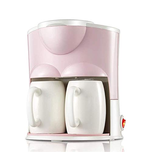 LKNJLL Multi Heißgetränkemaschine, Haushalt Drip Automatische Tee-Maschine Kleine Mini Doppel Cup Kaffeemaschine – Bild 3
