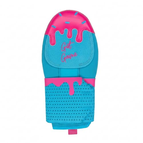 Got Game Baseball Sliding Mitt - Youth and Adult Sizes - Drippy Drip Accessory Gingerbread Man, Ice Cream, Alien, Ninja, Pencil, Cowboy (Miami Ice Cream, Adult)