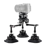 Tilta Hydra x Dan Ming Speed Pan System Pro Kit, Auto-Montagesystem mit Mini-Neigekopf, 4,5″ Elektronische Saugnäpfe - Schwarz HDA-T19-B