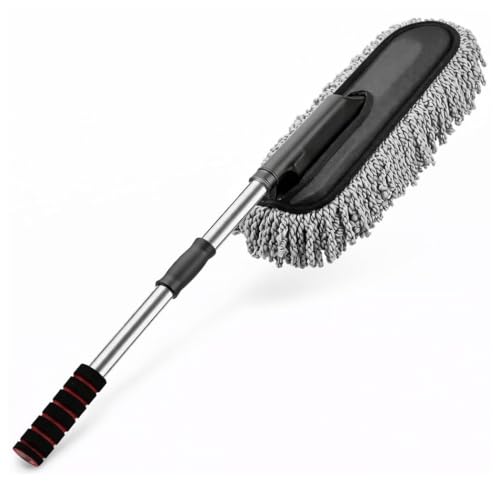 Image of CX2 Microfiber Car Wash Duster with Expandable Handle, Scratch-Free, Wet & Dry Multi-Purpose Auto Detailing Tool