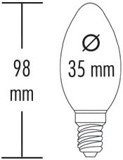 greenandco® E14 C35 LED Vintage Filament Bulb Silver Grey 2W 70lm 1800K Extra Warm White 360° 230V, no Flicker, not dimmable, 10-Pack - Image 5