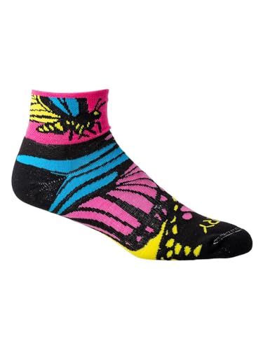 Image of Terry Cycling Air Stream Bike Socks for Women Sports Running & Cycling Mesh Ventilated Breathable Athletic Crew Ankle Sock