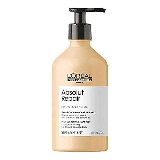 Shampoo Reparador para Cabello Dañado o Muy Seco con Proteína y Quínoa Dorada |500ml| Absolut Repair de L'Oréal Professionnel