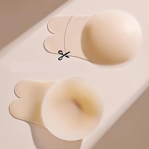 Image of Invisible Silicone Bunny Ups, Strapless, Backless, Push-Up Adhesive Bra, Seamless, Reusable