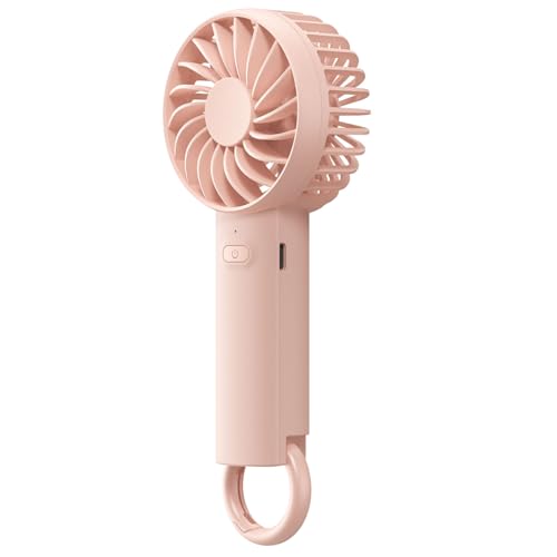 Lamicall Mini Portable Fan, Gifts for Women - Pink Cute 3 Speed Personal Handheld Fan, Lightweight...