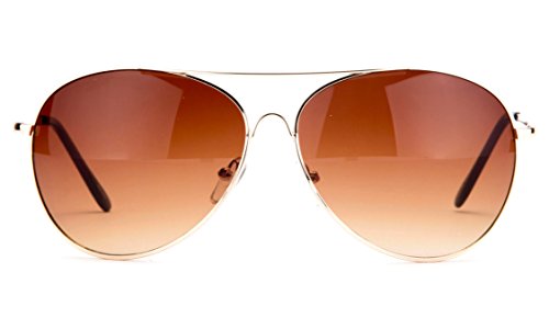 Newbee Fashion - "Atonika" Metal Classic Spring Hinge Vintage Aviator Sunglasses2