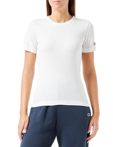 Legacy American Classics W - Soft Cotton 1x1 Rib S-S Slim Crewneck T-Shirt off bianco Donna FW23