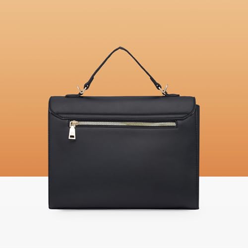 Image of Caprese Cheryl Satchel Bag, Large | Stylish Quilted Handbag for Women with Multiple Compartments & Adjustable & Detachable Sling Strap | Secure Zip Closure| Perfect for Casual & Daily Essentials