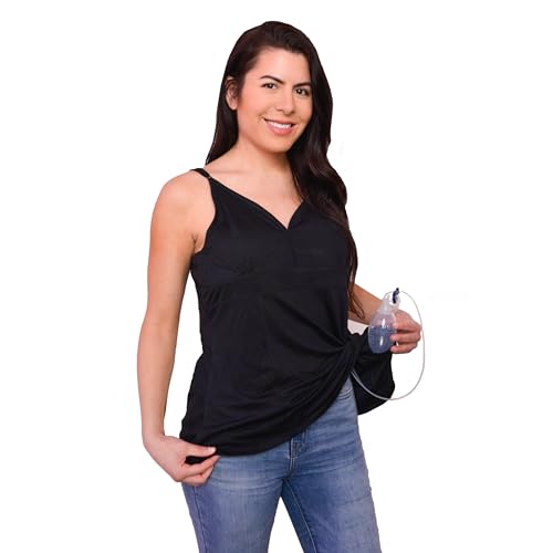 Image of Inspired Comforts Women's Mastectomy Camisole Top with Drain Pockets & Removable Bra Cups