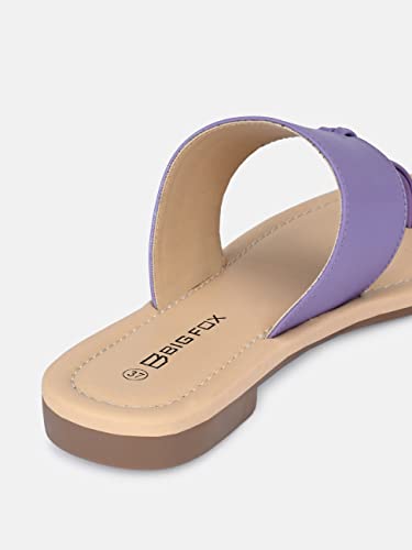 Image of Big Fox Toe Ring Slip On Flat Sandals For Women