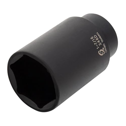 Image of SUNEX Tools 1 /2 in. Drive 1-7 /16 in. 6-Point Deep Impact Socket, CR-MO Steel, Model 246D