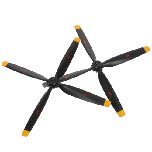 Abaodam 2個入り羽根ヘリコプターおよび飛行機用プロペラ交換パーツ プラスチック製バランス転設計 模型向け安定飛行サポートアクセサリー