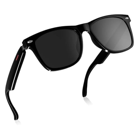 Smart Sunglasses, 5.3 Bluetooth Audio Glasses for Men Women, Remote Photography, Open Ear Sound With Mic & Speakers, Polarized Lenses, Automatic Noise Reduction, Touch Voice Assistant (E13) Cover