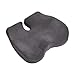 Mind Reader Orthopedic Seat Cushion, Memory Foam Chair Comfort Padding, Ergonomic Tailbone Relief, Alleviate Back Pain and Tension, Grey