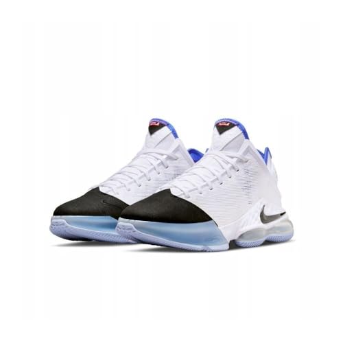 Nike Mens Lebron XIX Low, White/Medium Blue/Siren Red/Black (us_Footwear_Size_System, Adult, Men, Numeric, Medium, Numeric_9)3